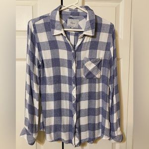 RAILS Plaid Long Sleeve Blue Women’s
